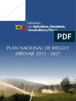 ( Libro ) Plan Nacional de Riego y Drenaje