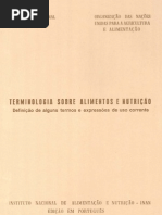 Terminologia sobre Alimentos e Nutrição