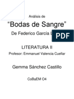 Análisis Literario de BODAS DE SANGRE