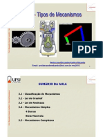 Mecanismos mecânicos: classificação e tipos