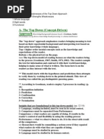 Download The Strengths and Weaknesses of the Top Down Approach by Mia Aurora Mahmud SN127475288 doc pdf