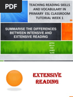 Download Summarise the Differences Between Intensive and Extensive Reading by Mia Aurora Mahmud SN127475864 doc pdf
