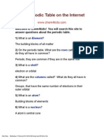 The Periodic Table Webquest PDF