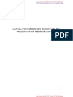 Manual For Consumers' Education and Prevention of Their Grievances
