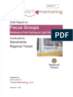 Transit Marketing Focus Groups