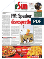 Thesun 2009-02-20 Page01 Speaker Disrespectful