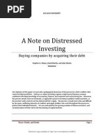 A Note On Distressed Investing