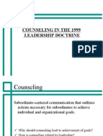 Counseling in The 1999 Leadership Doctrine