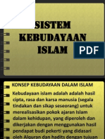 Sistem Kebudayaan Islam