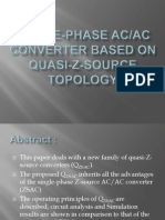 Single-Phase ACIAC Converter Based on Quasi-ZSource