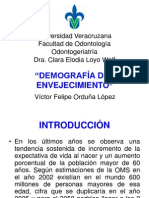 Desarrollo demográfico de adultos mayores