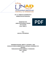 Administración financiera y evaluación de proyectos