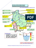 Mapa de Alertas Hidrilogicas SNHN Oct 2012