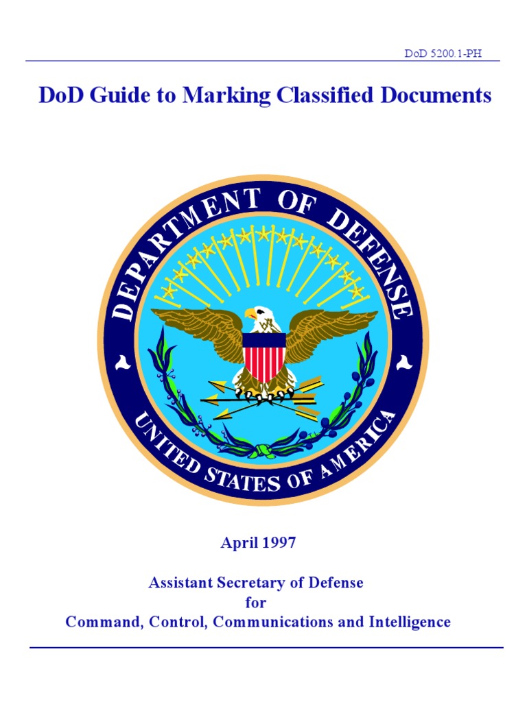 DoD Guide to Marking Classified Docs | PDF | Classified Information ...