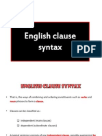 English Clause Syntax