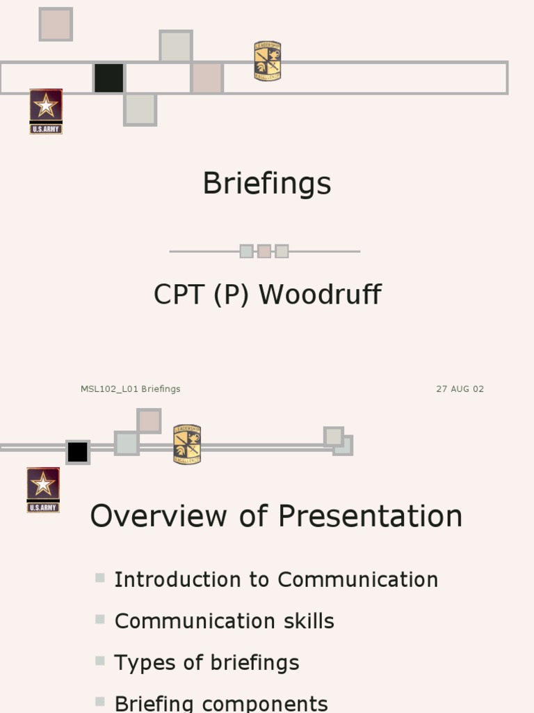 Effective Briefing Communication Skills | PDF