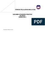 Kementerian Pelajaran Malaysia: Dokumen Standard Prestasi Sejarah Tingkatan 1