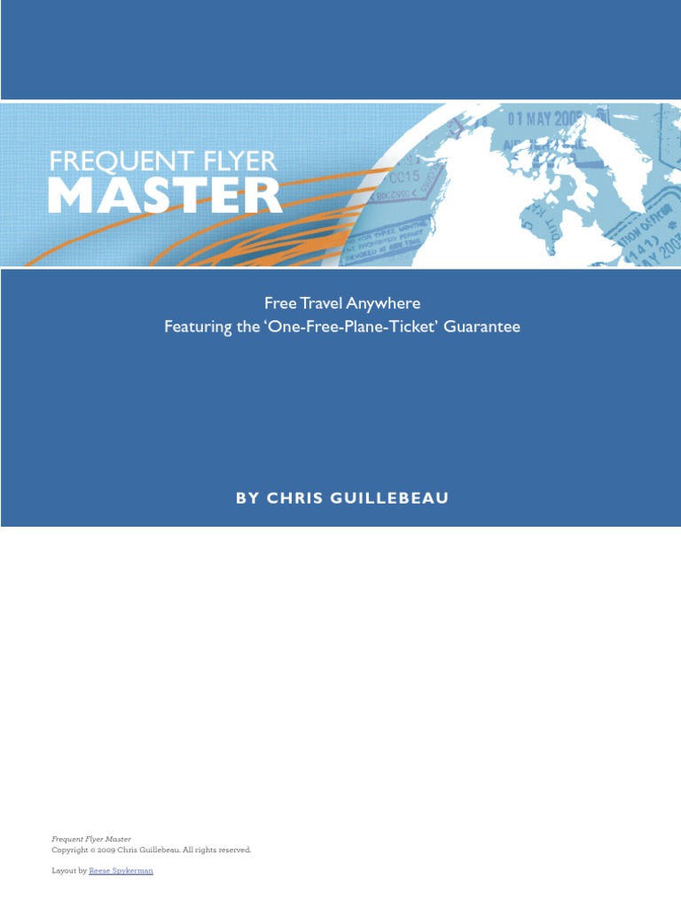 Frequent Flyer Master | PDF | Frequent Flyer Program | Airlines, image size:768x1024