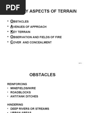 Military Terrain Analysis Overview | PDF