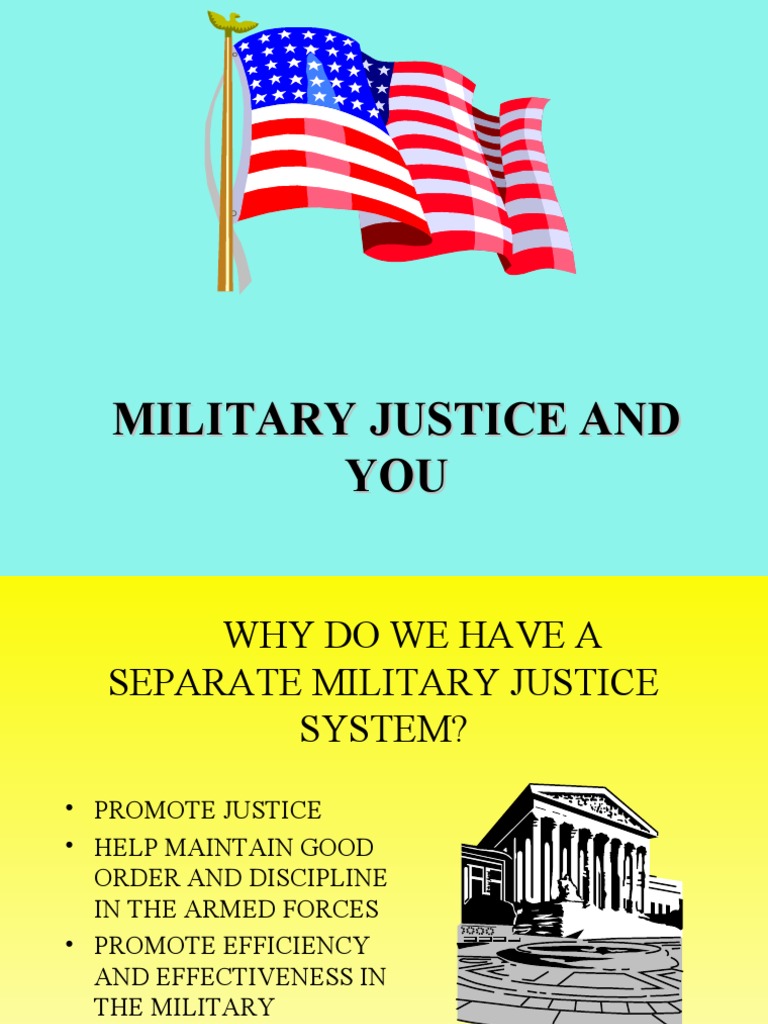 Military Justice and You PDF Uniform Code Of Military Justice