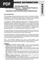 ISO 3471 ROPS Standards Overview | PDF | Tractor | Loader (Equipment)