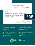 Distribución de grasa corporal en diabéticos tipo 2, como factor de riesgo cardiovascular.