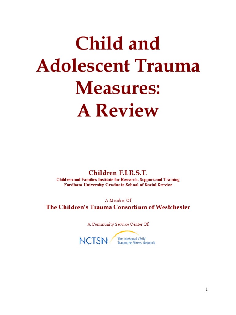 Child and Adolescent Trauma Measures Review | PDF | Psychological ...