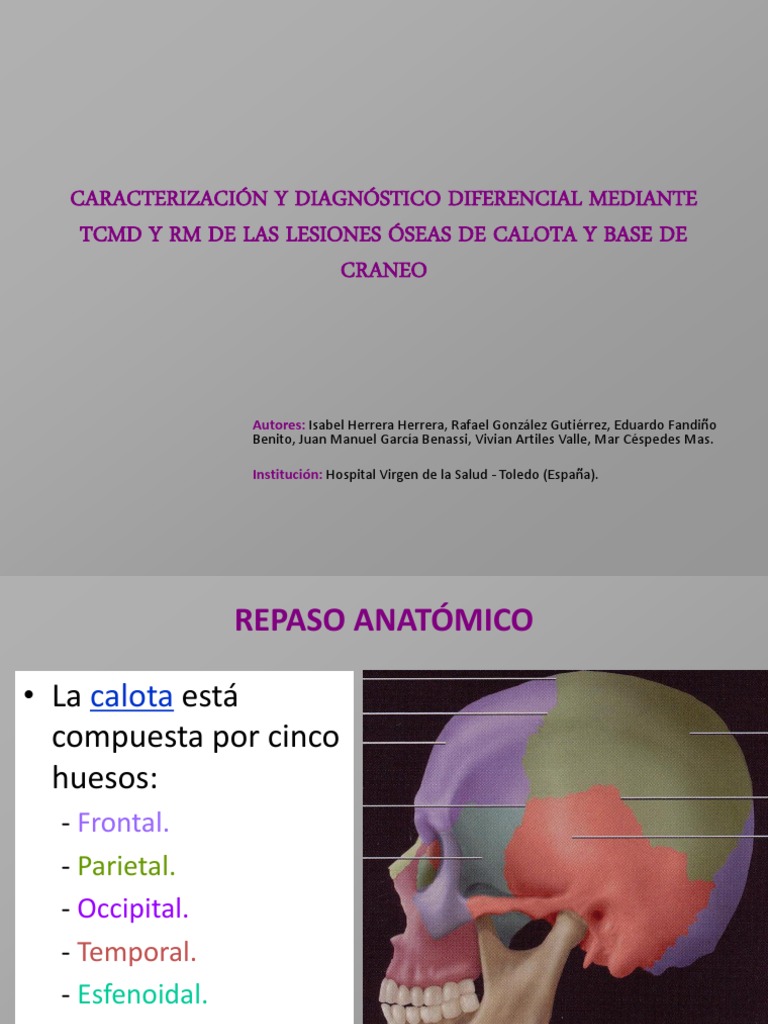 Lesiones Calota Craneal | PDF | Cráneo | Hueso