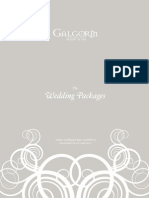 Wedding Package Brochure 2013