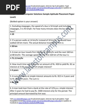 mindfire solutions placement papers