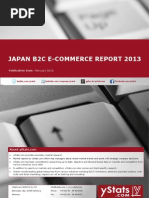 Japan B2C E-Commerce Report 2013 by yStats.com