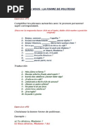 Ejercicios francés 1º ESO | Grammaire | Langues