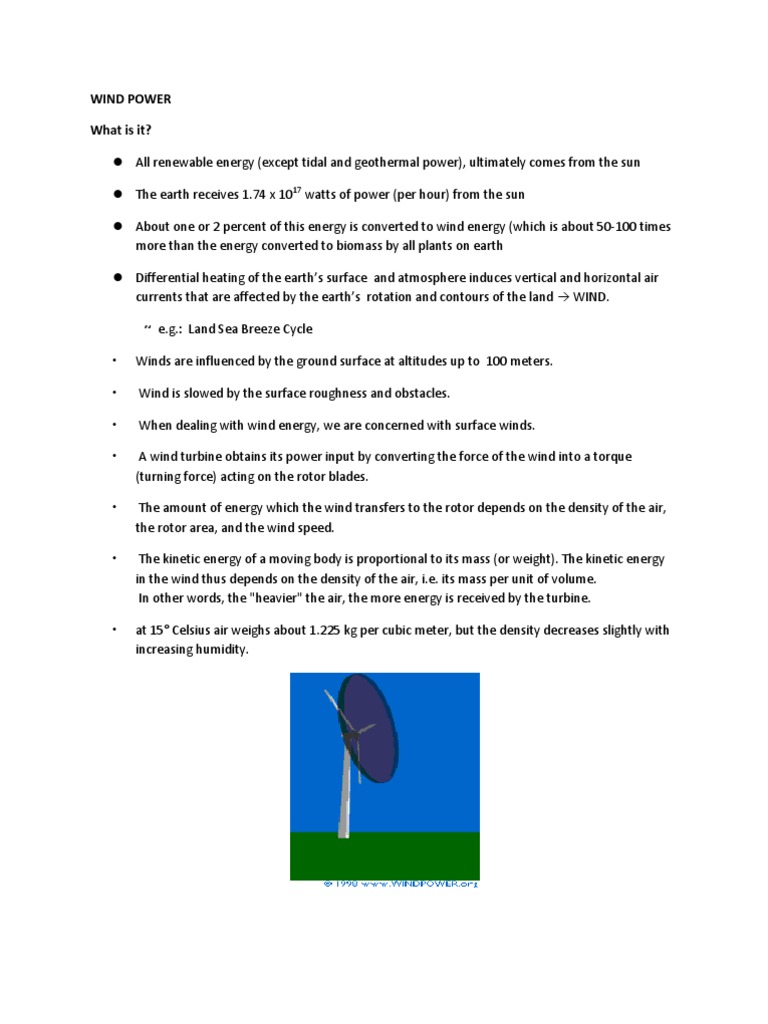 Understanding Wind Power Basics | PDF | Wind Power | Wind Turbine