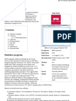 SPSS - Stastical Pacakge For Social Sciences