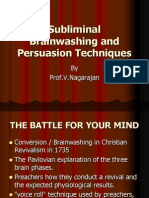 Subliminal Brainwashing and Persuasion Techniques