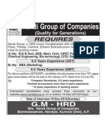 Nandi Group of Companies: G.M - HRD