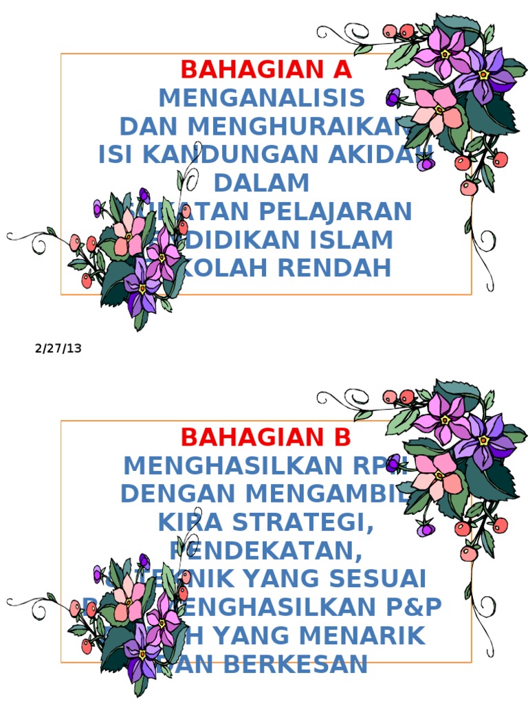 Contoh Jurnal Praktikum Pendidikan Islam - BB Contoh
