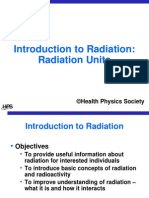 Introduction To Radiation: Radiation Units: ©health Physics Society
