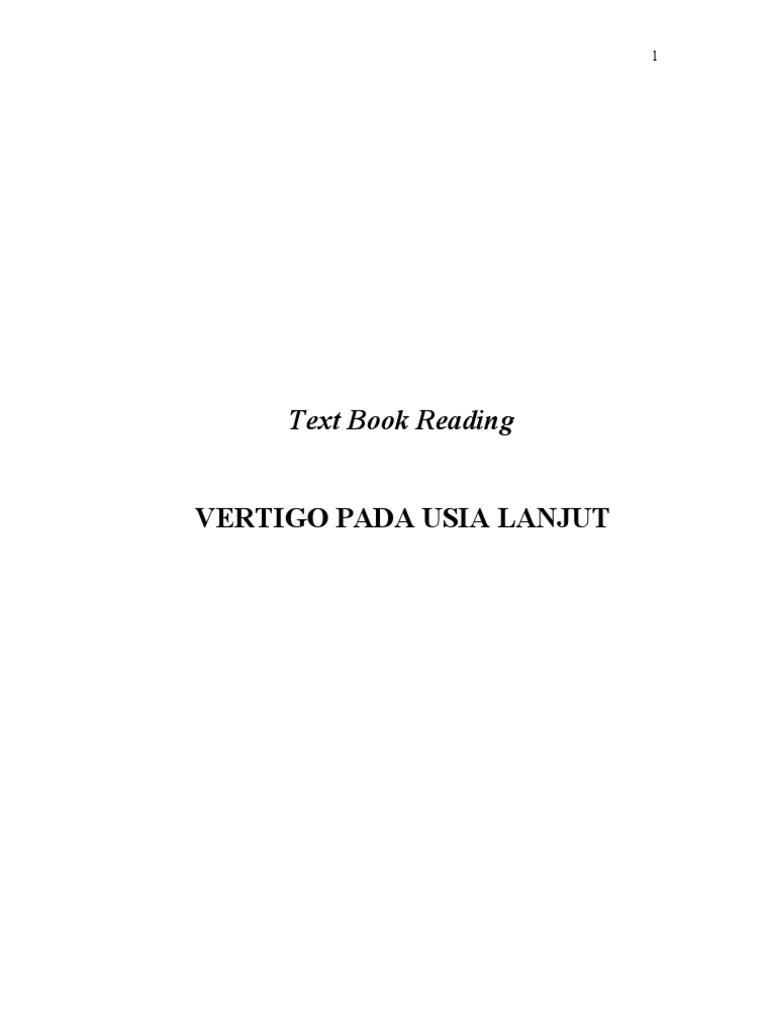 Tbr Vertigo Pada Lansia