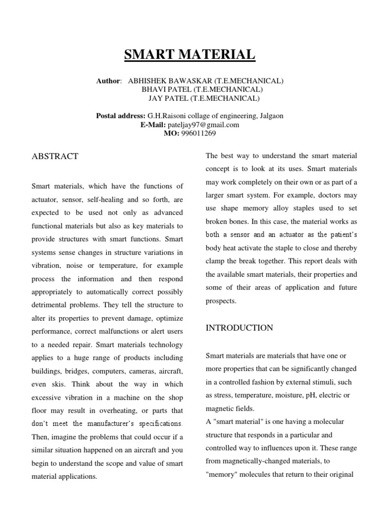 TRP C52 | PDF | Shape Memory Alloy | Solid