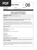 FMP Statement of Intent