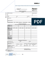 NIOSH Health Hazard Evaluation Program Worker Observation Form