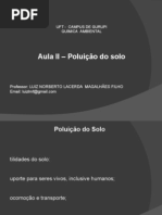 Aula II - poluição do solo