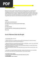 Download Syarat Makanan Sehat Dan Bergizi by bibit28 SN127568080 doc pdf