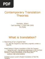 Contemporary Translation Theories