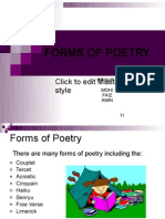 Forms of Poetry