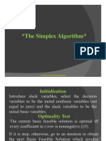 The Simplex Algorithm The Simplex Algorithm : P K Sahoo, Bits-Hyderabad Campus