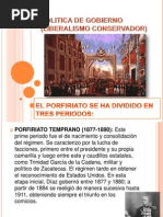 Politica de Gobierno (Liberalismo Conservador)