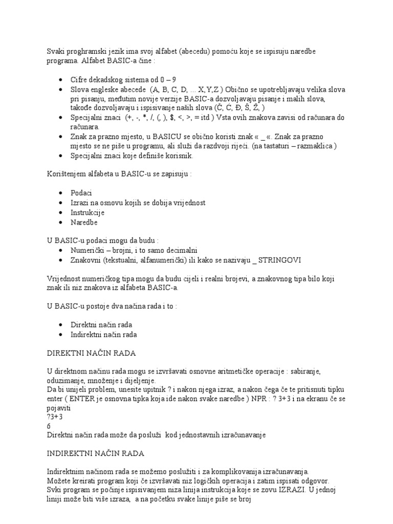 Basic | PDF