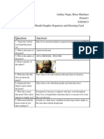 Answers: Ashley Najar, Brisa Martinez Period:1 2/20/2013 Black History Month Graphic Organizer and Greeting Card